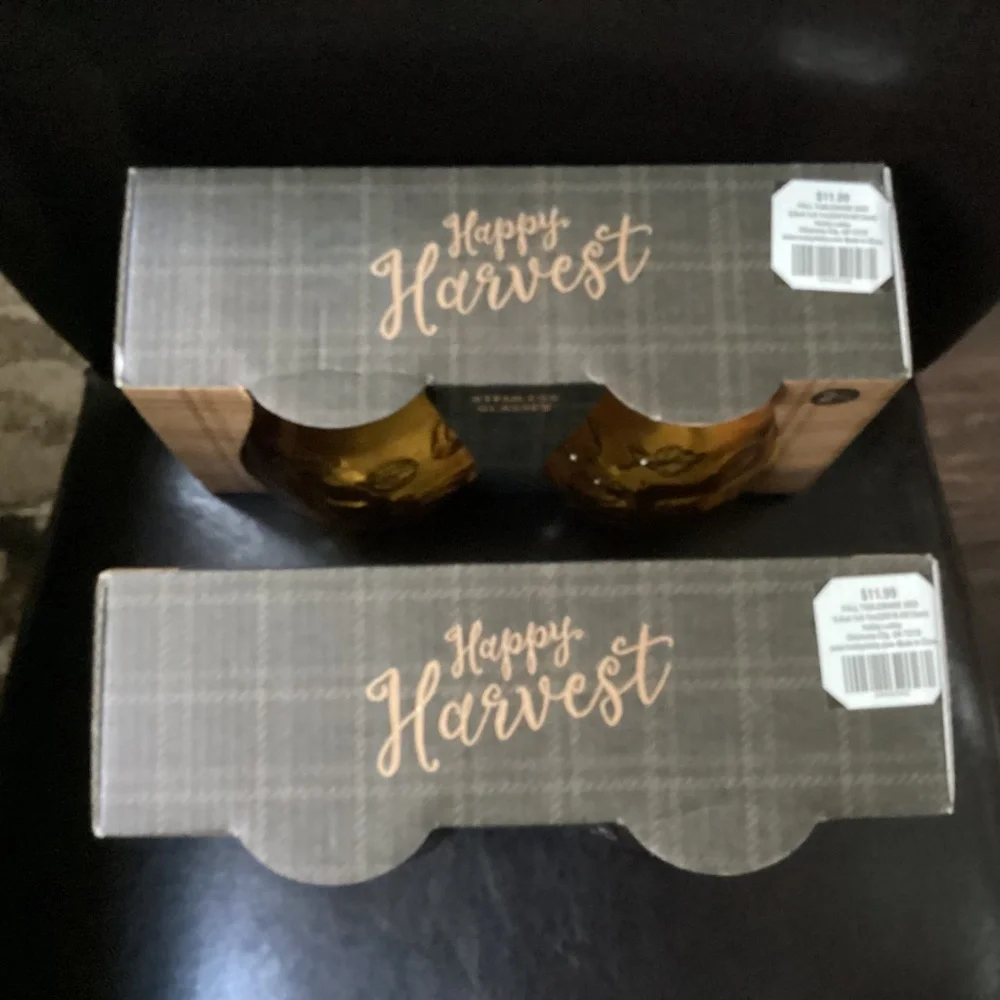 Happy Harvest Stemless Glasses Bundle